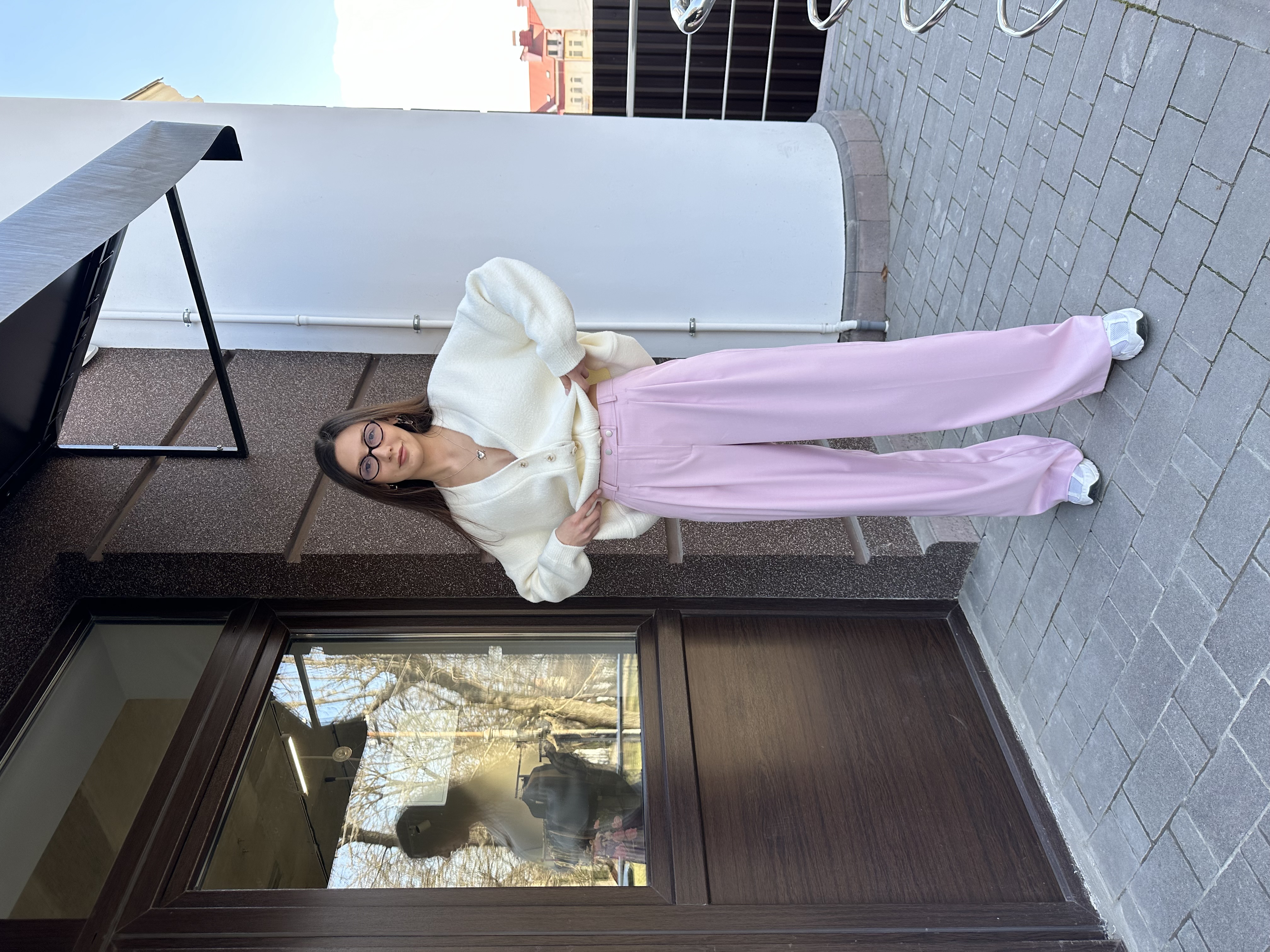 Брюки Беатріс костюмка 298_113 ліловий, XS