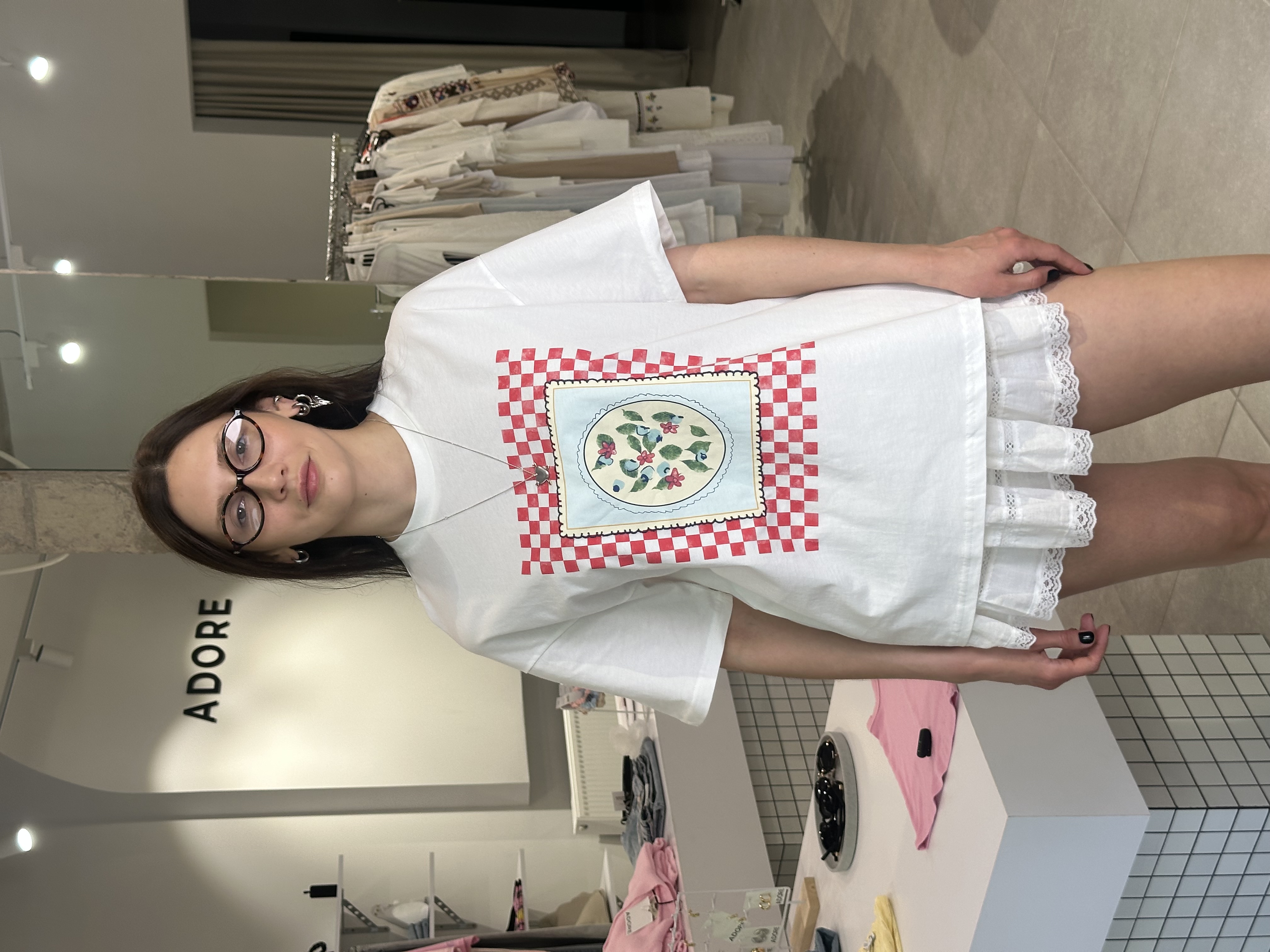 Футболка 25YTSH00499 картина молочний