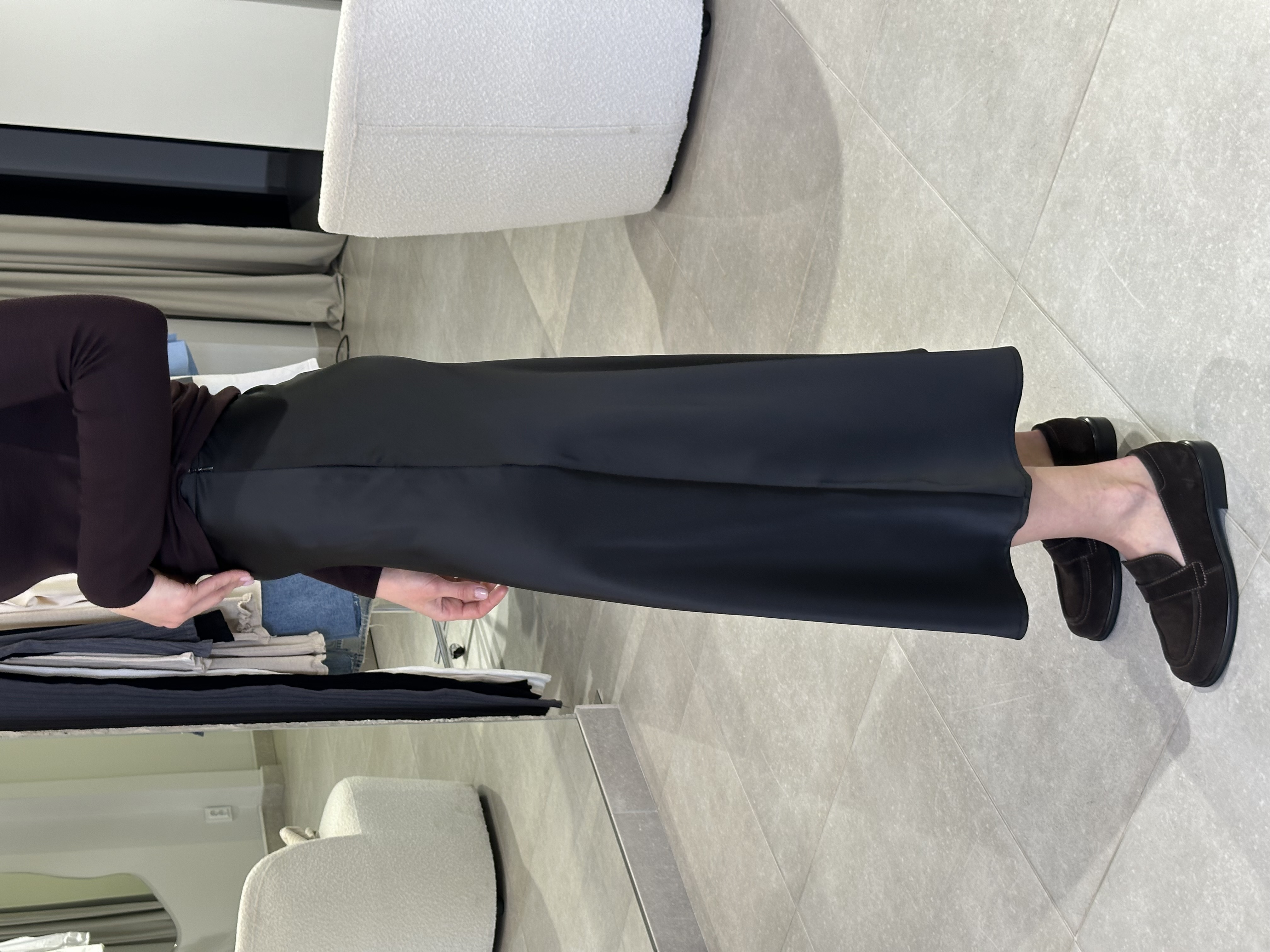 Спідниця 960\35-2 шовк чорний, S