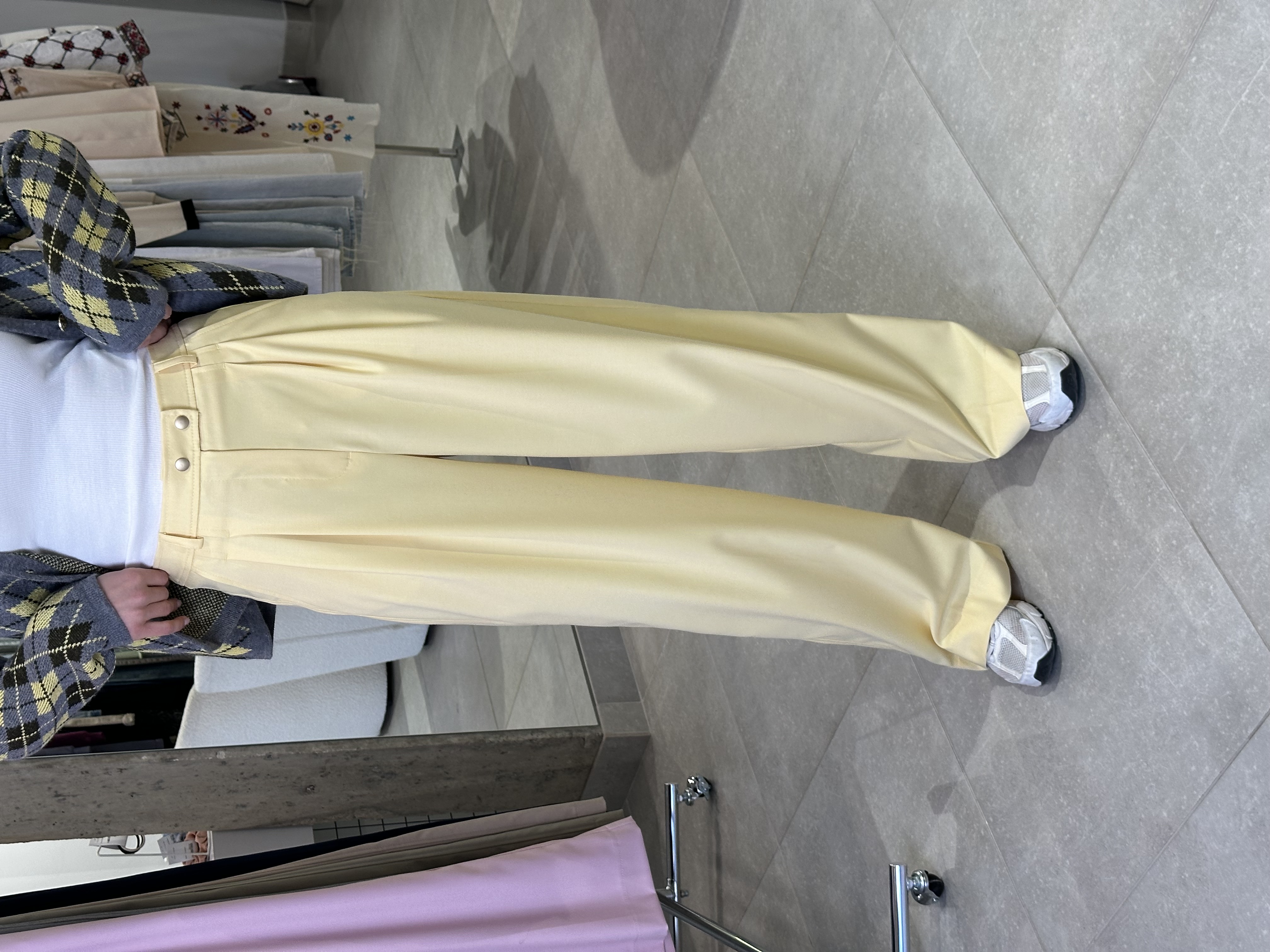 Брюки Беатріс костюмка 298_113 банановий