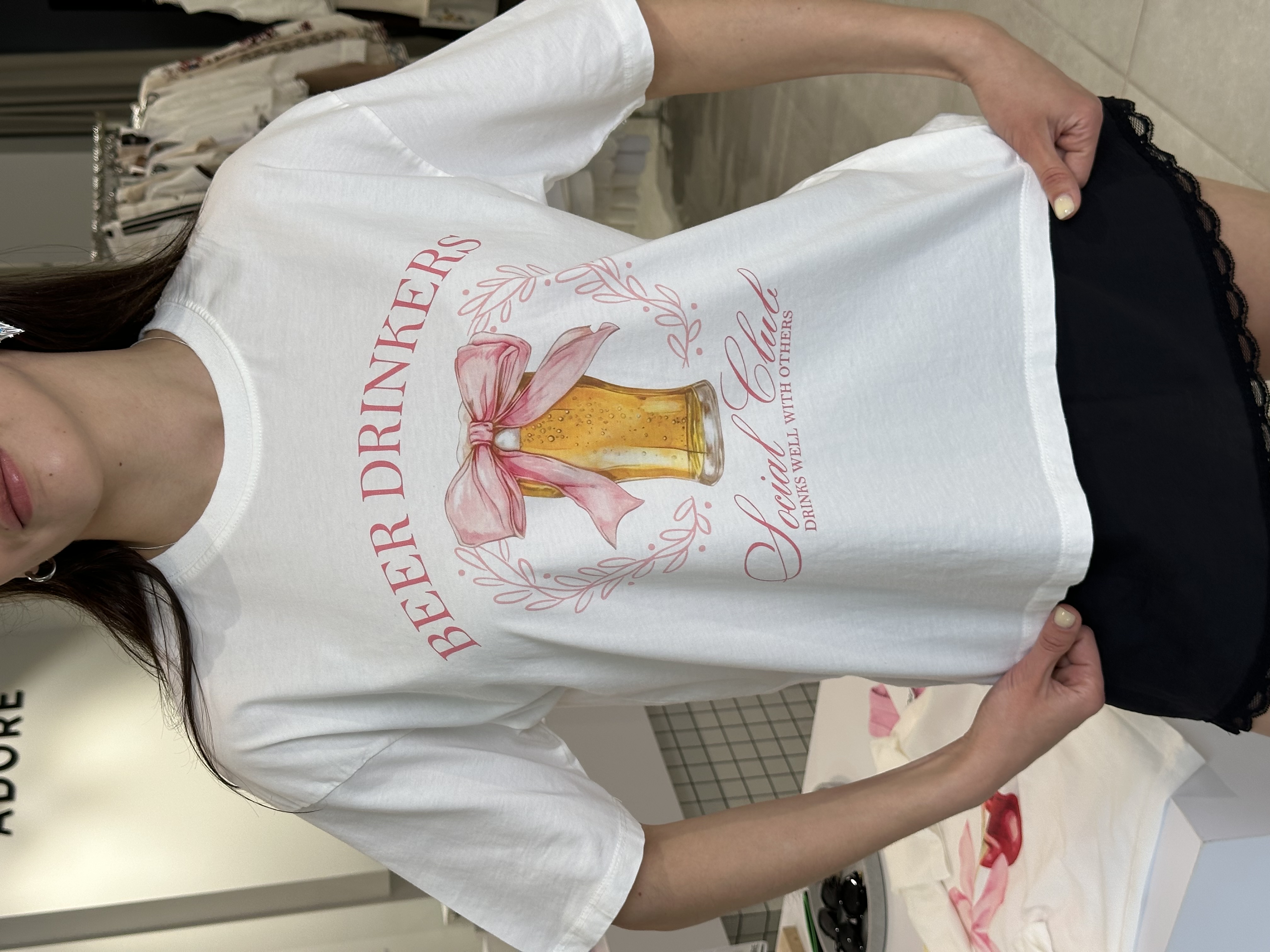 Футболка Beer Drinkers білий, one size