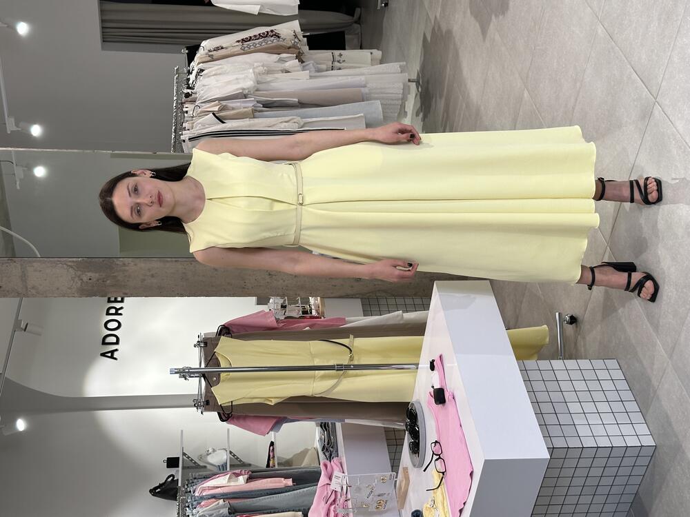 Сукня 05081 міді жовтий