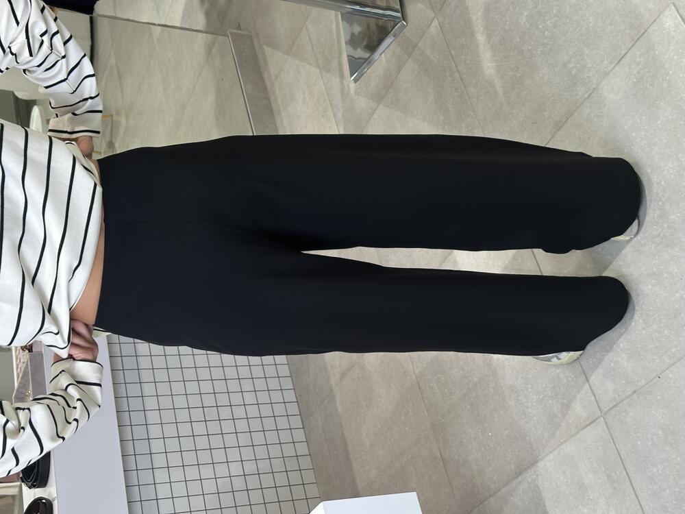 Брюки італійський трикотаж палаццо 1143/36-4 чорний, M