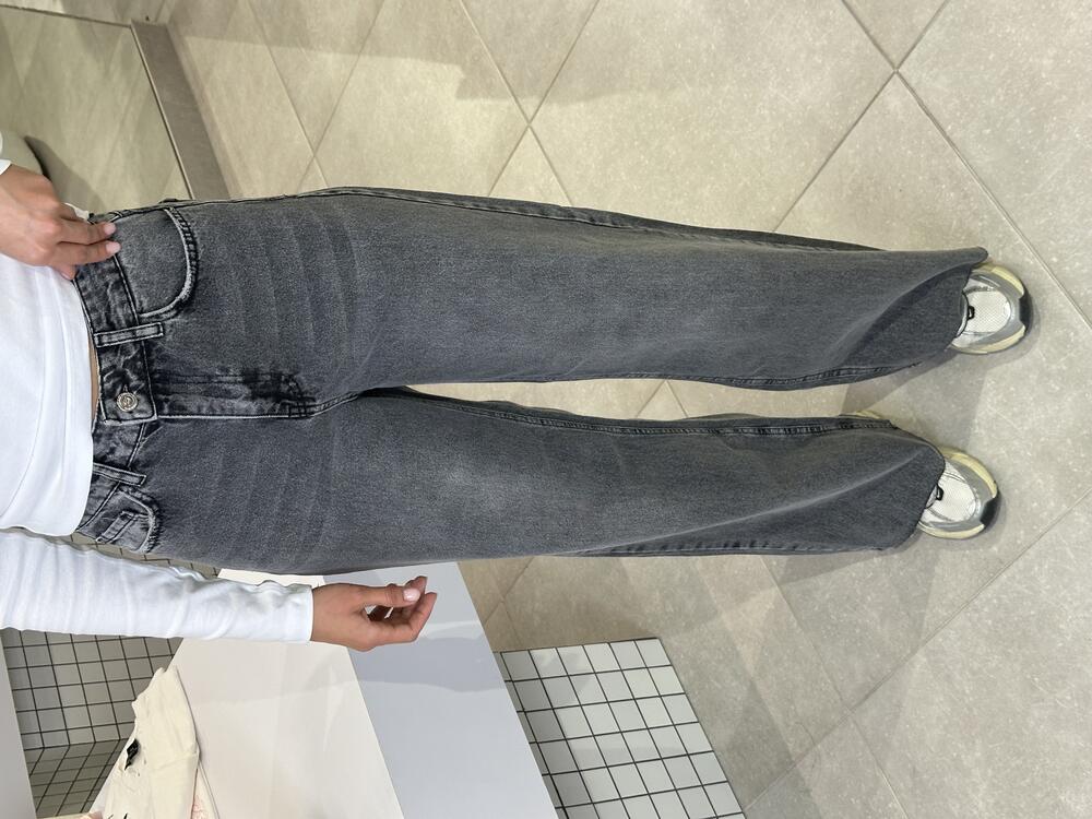 Джинси палаццо wide leg 1011 сірий, 40