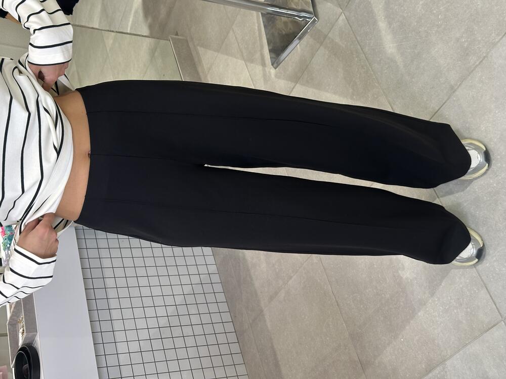 Брюки італійський трикотаж палаццо 1143/36-4 чорний