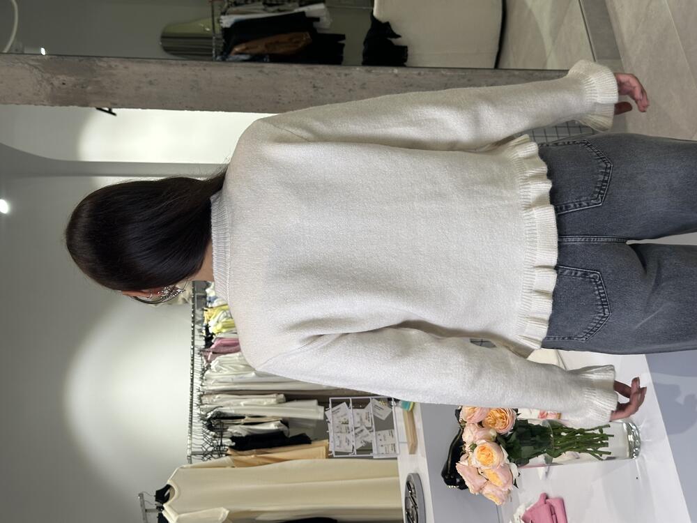 Кардиган "romantique" молочний, one size