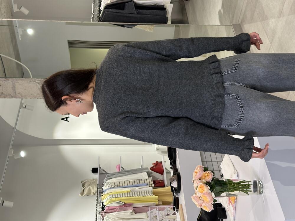 Кардиган "romantique" сірий, one size