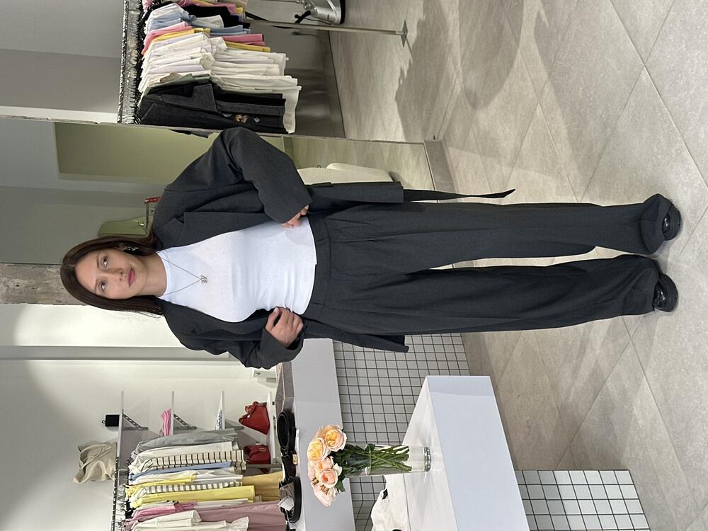 Брюки Костюмка меланж 