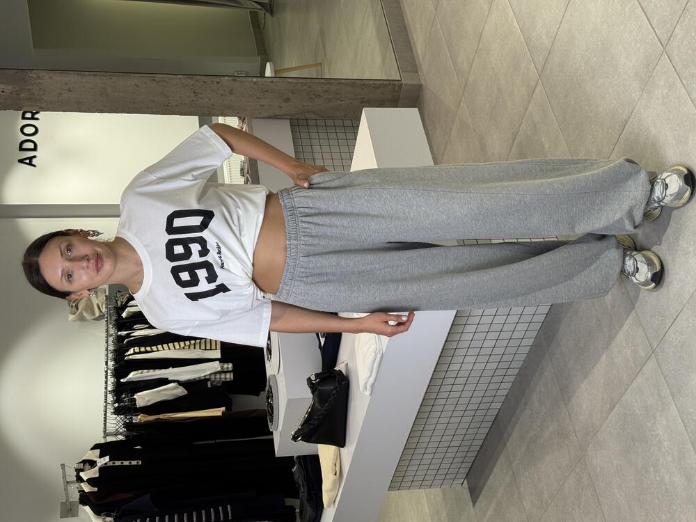 Брюки трьохнитка 1216/30-1 темно сірий меланж