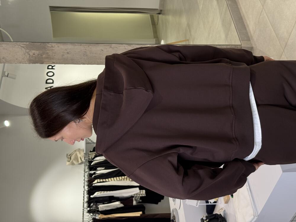 Костюм 1155\30-1 джогери трьохнитка шоколад, XS