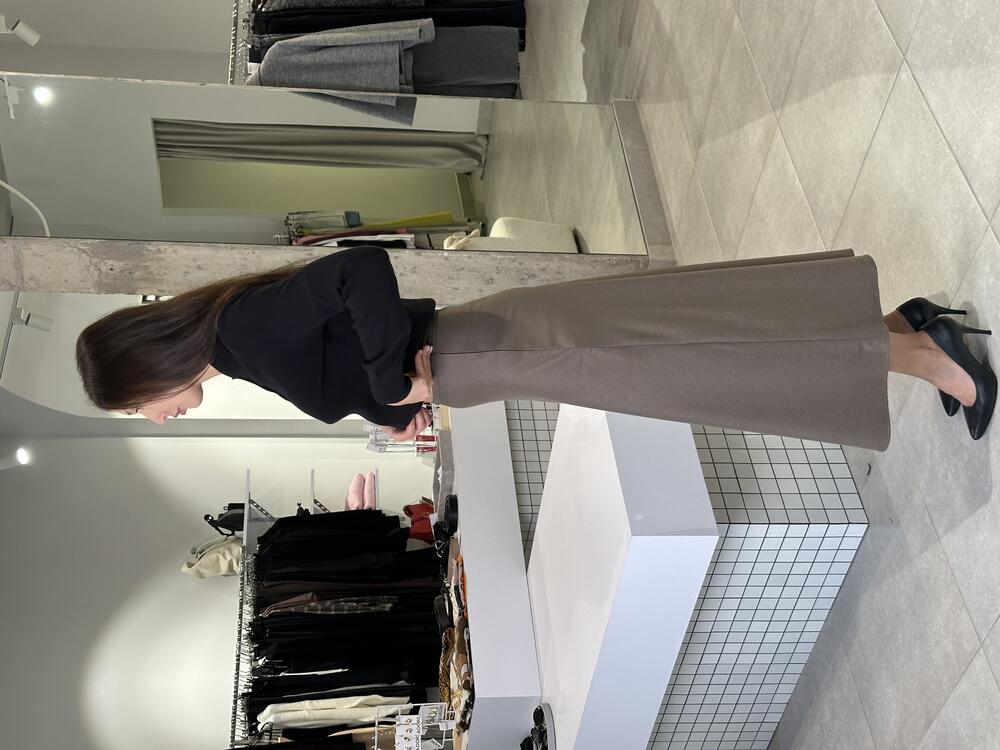 Спідниця костюмка сіро-коричневий, XS