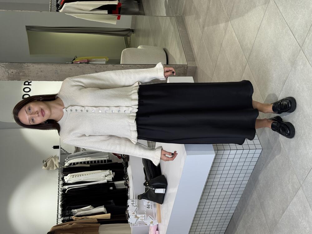 Спідниця Діор 133\9950_52 шовк чорний