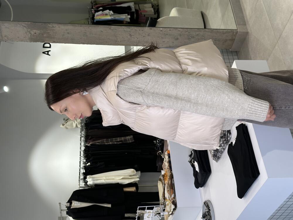 Жилет-пуфер вкорочений беж, XS