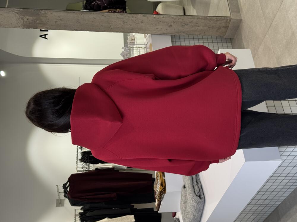 Худі фліс бургунді, XS