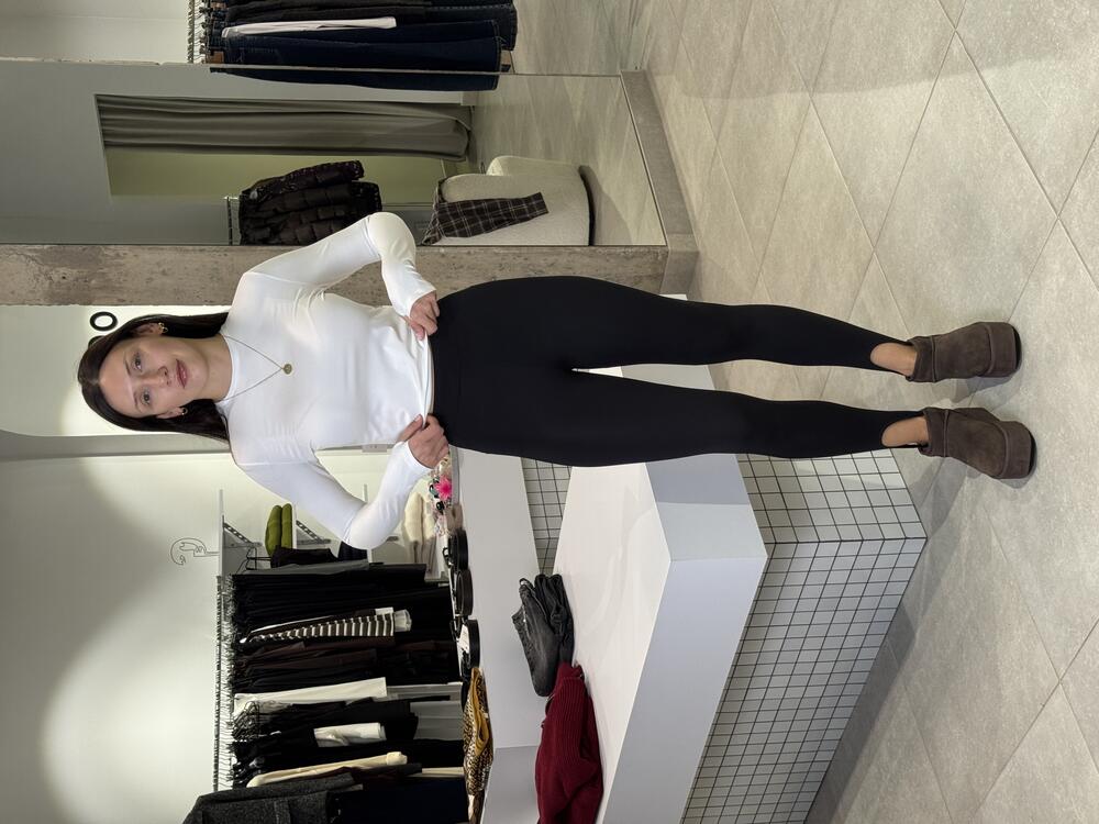 Лосини на штрипці утеплені мікро флісом чорний