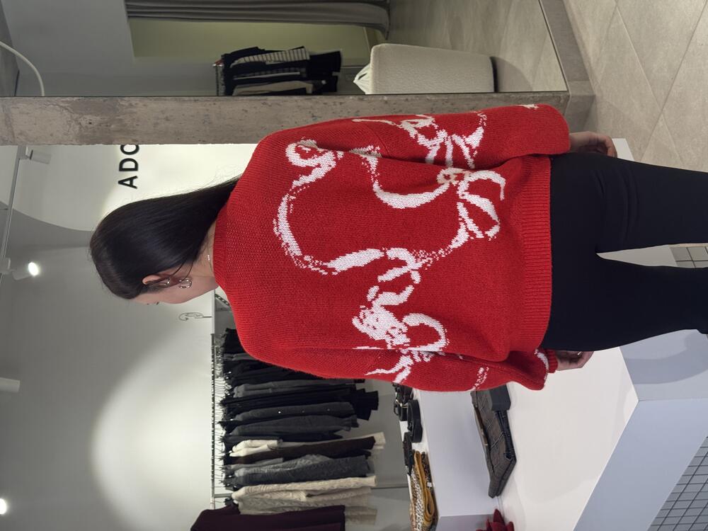 Светр Merry червоний, one size