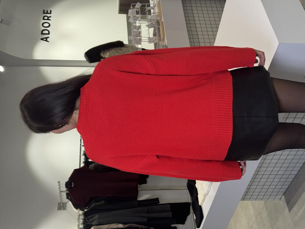 Светр базовий minimalist yet червоний, one size